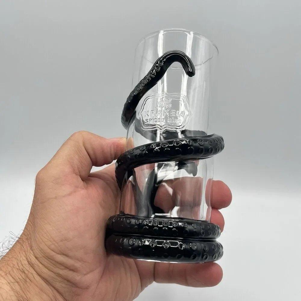 Kraken Spiced Rum Tentacle Tiki Cocktail Glass Collectible